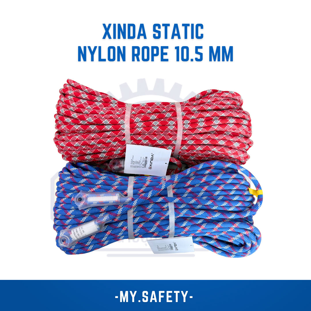 XINDA Static Nylon Rope 10.5 MM - อุปกรณ์ความปลอดภัย | MY.SAFETY
